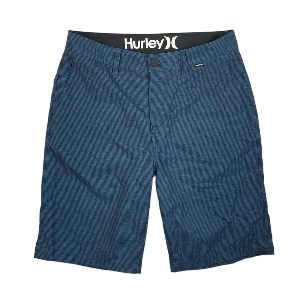 SH464 Men’s Hurley Surfing Brand Performance Striped Hybrid Shorts 28